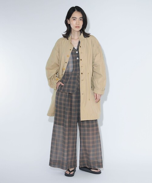 maturely(マチュアリー)の「【8/6再値下げ】maturely / メモリー ツイル ミリタリー コート(ミリタリージャケット・レディース・ベージュ/オリーブ・0/1)」の4枚目の写真