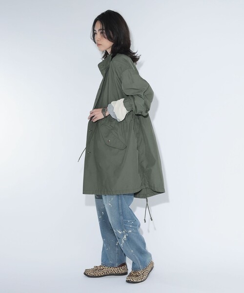 maturely(マチュアリー)の「【8/6再値下げ】maturely / メモリー ツイル ミリタリー コート(ミリタリージャケット・レディース・ベージュ/オリーブ・0/1)」の11枚目の写真