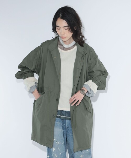 maturely(マチュアリー)の「【8/6再値下げ】maturely / メモリー ツイル ミリタリー コート(ミリタリージャケット・レディース・ベージュ/オリーブ・0/1)」の13枚目の写真