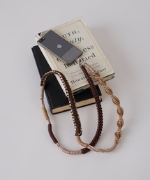 BONLECILL Marche（ボンルシールマルシェ）の「【BONLECILL Marche】配色ミックスパラコードスマホショルダー/ストラップ（スマホグッズ）」