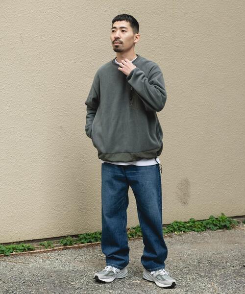 URBAN RESEARCH DOORS(アーバンリサーチドアーズ)の「ナイロン ドッキング フリースプルオーバー(Tシャツ/カットソー・メンズ・ブラック/チャコールグレー・LARGE/MEDIUM)」の17枚目の写真