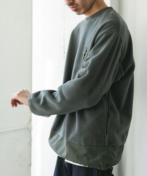 URBAN RESEARCH DOORS(アーバンリサーチドアーズ)の「ナイロン ドッキング フリースプルオーバー(Tシャツ/カットソー・メンズ・ブラック/チャコールグレー・LARGE/MEDIUM)」の20枚目の写真