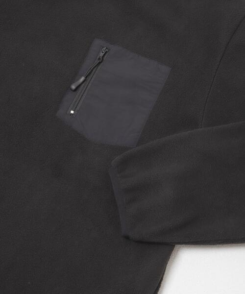 URBAN RESEARCH DOORS(アーバンリサーチドアーズ)の「ナイロン ドッキング フリースプルオーバー(Tシャツ/カットソー・メンズ・ブラック/チャコールグレー・LARGE/MEDIUM)」の10枚目の写真