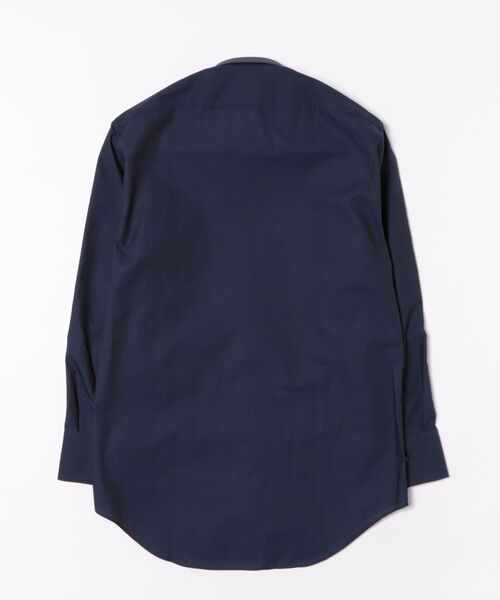 renoma HOMME(レノマオム)の「ワイシャツ メンズ イージーアイロン 綿混 スナップダウン 長袖 ビジネス ドレス NEWスタンダードフィット(ビジネスシャツ・メンズ・ネイビー・首回り39cm-裄丈84cm/首回り41cm-裄丈82cm/首回り41cm-裄丈86cm/首回り43cm-裄丈86cm/首回り43cm-裄丈82cm/首回り45cm-裄丈86cm/首回り39cm-裄丈80cm/首回り37cm-裄丈80cm)」の3枚目の写真