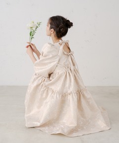 セール】ジャガードギャザーワンピース（ワンピース）｜anuans（ア