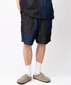 ライトデニムガーデニングショーツ