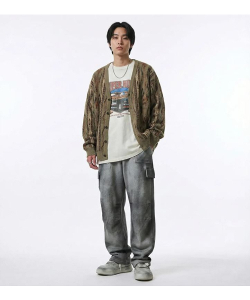 ダーティウォッシングプレミアムスウェットフロントダートストッパーパンツメランジ