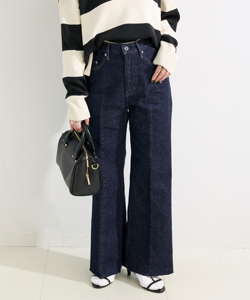 B.C STOCK(ベーセーストック)の「ウォッシャブル / DU JOUR / デュ ジュール PIN SEAM LEAN JEAN(デニムパンツ・レディース・ブルー系その他/ネイビー・36/38)」の6枚目の写真