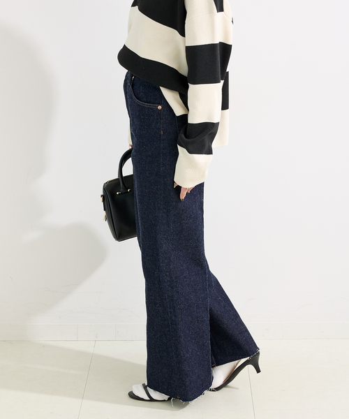 B.C STOCK(ベーセーストック)の「ウォッシャブル / DU JOUR / デュ ジュール PIN SEAM LEAN JEAN(デニムパンツ・レディース・ブルー系その他/ネイビー・36/38)」の7枚目の写真