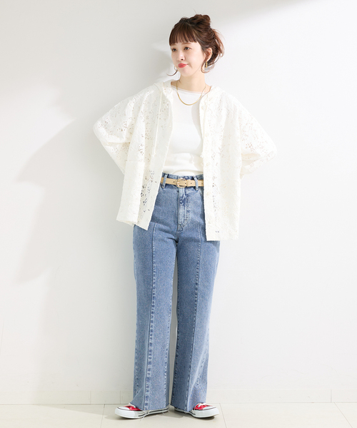B.C STOCK(ベーセーストック)の「ウォッシャブル / DU JOUR / デュ ジュール PIN SEAM LEAN JEAN(デニムパンツ・レディース・ブルー系その他/ネイビー・36/38)」の10枚目の写真