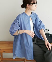 【WEB限定】袖ボリュームハーフスリーブシャツ