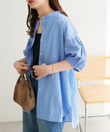 【WEB限定】袖ボリュームハーフスリーブシャツ