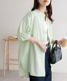 【WEB限定】袖ボリュームハーフスリーブシャツ