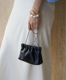 CAPRICIEUX LE'MAGE | チェーンギャザーポーチバッグ(ショルダーバッグ)