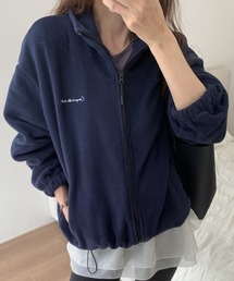 CHUN CHUN NOTES（チュンチュンノーツ）の「26SS/ワンポイント刺繍 フリースジップブルゾン（ブルゾン）」