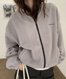 CHUN CHUN NOTES（チュンチュンノーツ）の「26SS/ワンポイント刺繍 フリースジップブルゾン（ブルゾン）」