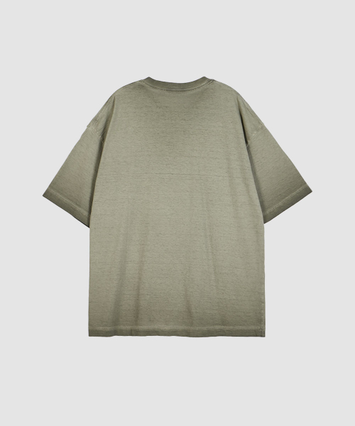MAKEITTO(メイキット)の「ピグメントウォッシングオーバーサイズクルーネック半袖Tシャツ_カーキ(Tシャツ/カットソー・メンズ・その他・M/L/XL/XXL)」の3枚目の写真