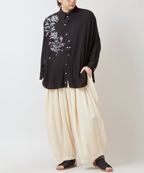 チャイハネ(チャイハネ)の「【チャイハネ】プリメナMEN'Sワイドパンツ(その他パンツ・メンズ・オレンジ/ホワイト/ブラック・FREE)」の5枚目の写真