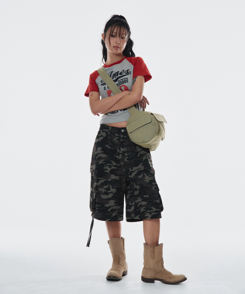 AMESWORLDWIDE(アメスワールドワイド)の「DENIM DUFFLE BAG KHAKI(メッセンジャーバッグ・レディース・その他・FREE)」の10枚目の写真