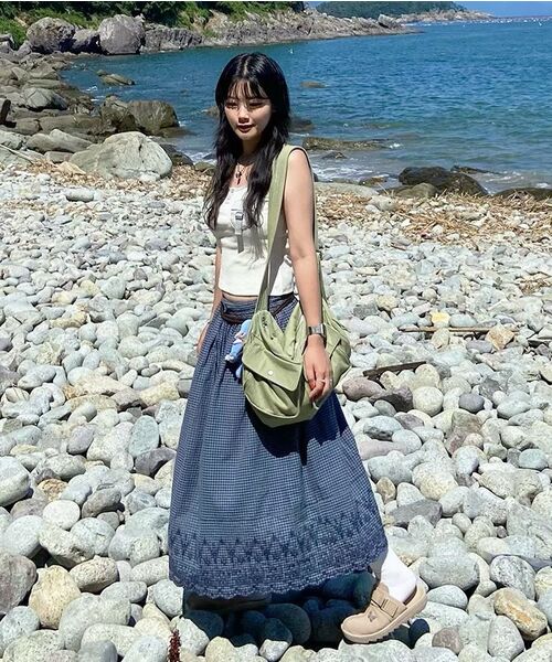 AMESWORLDWIDE(アメスワールドワイド)の「DENIM DUFFLE BAG KHAKI(メッセンジャーバッグ・レディース・その他・FREE)」の12枚目の写真