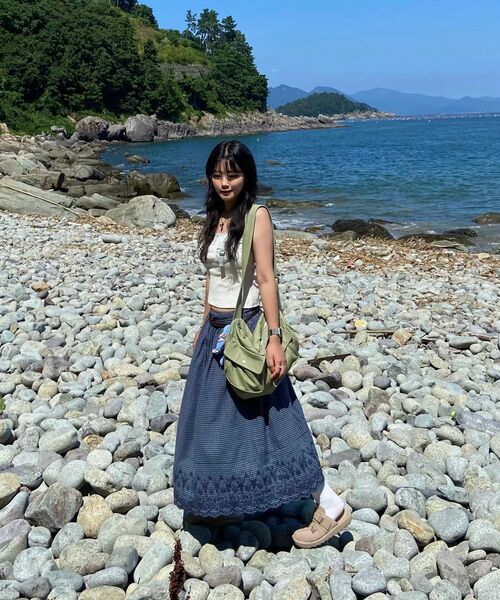 AMESWORLDWIDE(アメスワールドワイド)の「DENIM DUFFLE BAG KHAKI(メッセンジャーバッグ・レディース・その他・FREE)」の13枚目の写真