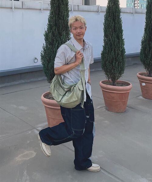 AMESWORLDWIDE(アメスワールドワイド)の「DENIM DUFFLE BAG KHAKI(メッセンジャーバッグ・レディース・その他・FREE)」の14枚目の写真