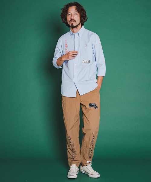 seventy seven(セブンティセブン)の「ms6373-OX button-down half-S shirt (26S) シャツ(7726S300)(シャツ/ブラウス・メンズ・ホワイト/ブラック/ブルー・XL/L/M/S)」の12枚目の写真