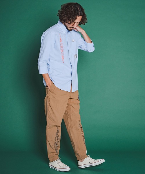 seventy seven(セブンティセブン)の「ms6373-OX button-down half-S shirt (26S) シャツ(7726S300)(シャツ/ブラウス・メンズ・ホワイト/ブラック/ブルー・XL/L/M/S)」の14枚目の写真