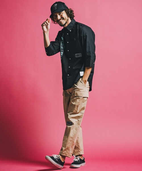 seventy seven(セブンティセブン)の「ms6373-OX button-down half-S shirt (26S) シャツ(7726S300)(シャツ/ブラウス・メンズ・ホワイト/ブラック/ブルー・XL/L/M/S)」の19枚目の写真