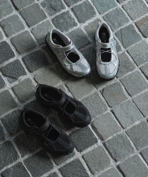 FILA（フィラ）の「【別注】＜FILA＞エシャッペ ECHAPPE VCv2/スニーカー（スニーカー・レディース・ブラック/シルバー・25cm/24.5cm/24cm/23.5cm/23cm）」の6枚目の写真