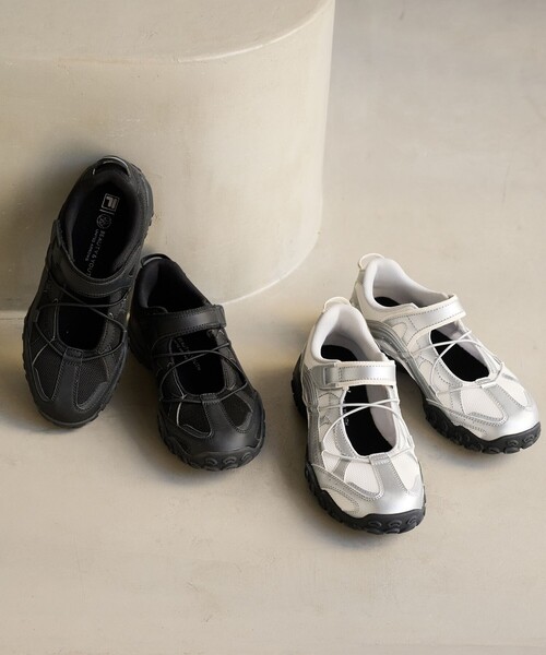 FILA（フィラ）の「【別注】＜FILA＞エシャッペ ECHAPPE VCv2/スニーカー（スニーカー・レディース・ブラック/シルバー・25cm/24.5cm/24cm/23.5cm/23cm）」の18枚目の写真