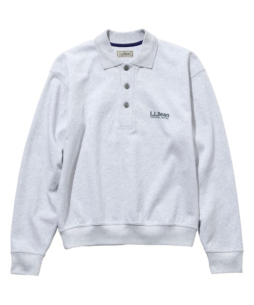 L.L.Bean(エルエルビーン)の「【JAPAN EDITION】ポーテージ・ポロスウェットシャツ(スウェット・レディース・アイボリー/ライトグレー/ネイビー・MEDIUM)」の6枚目の写真
