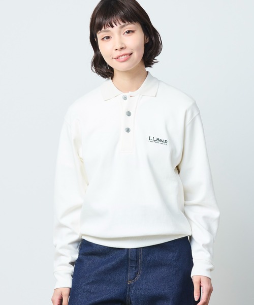 L.L.Bean(エルエルビーン)の「【JAPAN EDITION】ポーテージ・ポロスウェットシャツ(スウェット・レディース・アイボリー/ライトグレー/ネイビー・MEDIUM)」の10枚目の写真