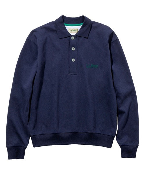L.L.Bean(エルエルビーン)の「【JAPAN EDITION】ポーテージ・ポロスウェットシャツ(スウェット・レディース・アイボリー/ライトグレー/ネイビー・MEDIUM)」の4枚目の写真