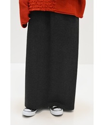 ソフトタッチメランジゆるIラインスカート