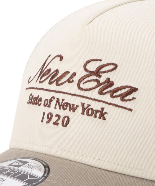 NEW ERA(ニューエラ)の「ニューエラ キッズメッシュキャップ 9FORTYA-FRAME(キャップ・キッズ・ベージュ/ホワイト/ブラック・52-56cm)」の8枚目の写真