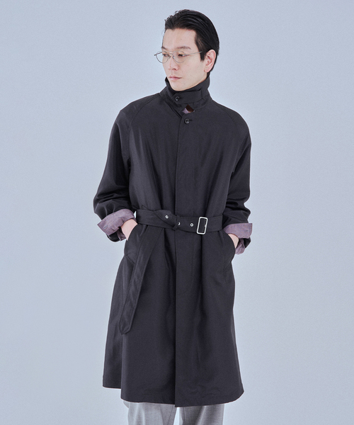 EDIFICE（エディフィス）の「ライトウェイト タフタ コート（ステンカラーコート・メンズ・ブラック/ライトグレー・MEDIUM/LARGE）」の13枚目の写真