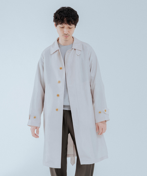 EDIFICE（エディフィス）の「ライトウェイト タフタ コート（ステンカラーコート・メンズ・ブラック/ライトグレー・MEDIUM/LARGE）」の17枚目の写真