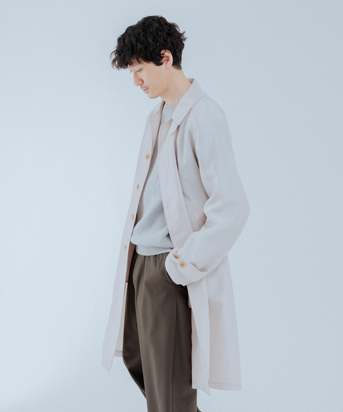 EDIFICE（エディフィス）の「ライトウェイト タフタ コート（ステンカラーコート・メンズ・ブラック/ライトグレー・MEDIUM/LARGE）」の20枚目の写真