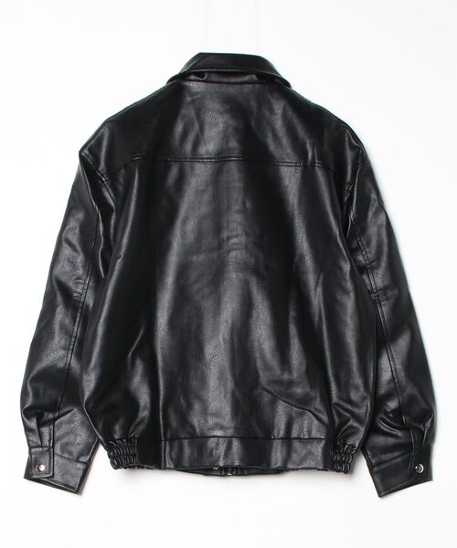 gossip！ロサンゼルス（ゴシップロサンゼルス）の「合成皮革 ライダースジャケット（ライダースジャケット・レディース・ブラック・M/L）」の2枚目の写真