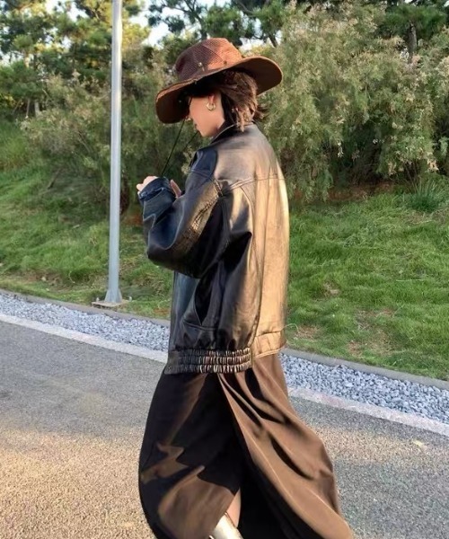 gossip！ロサンゼルス（ゴシップロサンゼルス）の「合成皮革 ライダースジャケット（ライダースジャケット・レディース・ブラック・M/L）」の11枚目の写真