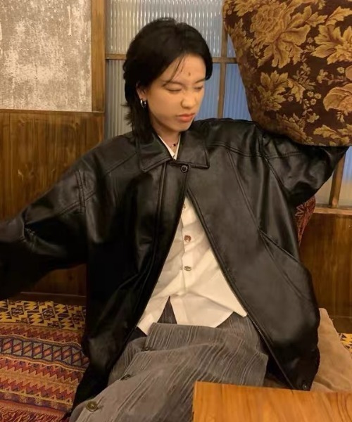 gossip！ロサンゼルス（ゴシップロサンゼルス）の「合成皮革 ライダースジャケット（ライダースジャケット・レディース・ブラック・M/L）」の15枚目の写真