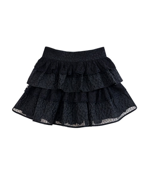 Rose Muse(ロゼミューズ)の「Jacquard tiered mini skirt pants(スカート・レディース・ホワイト/ブラック・FREE)」の12枚目の写真