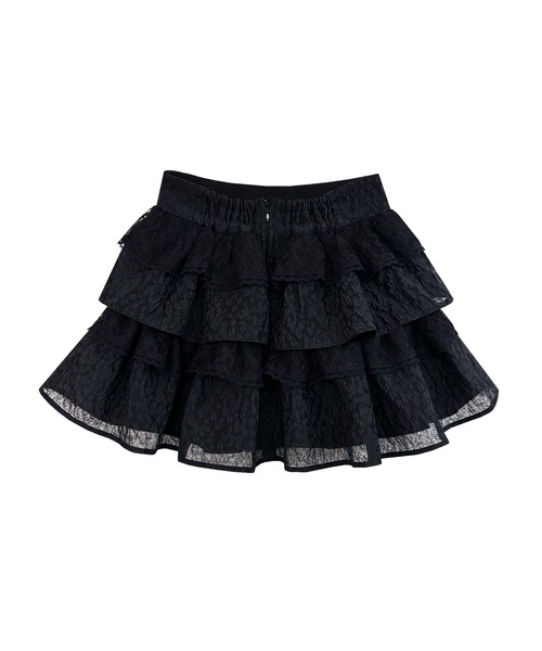 Rose Muse(ロゼミューズ)の「Jacquard tiered mini skirt pants(スカート・レディース・ホワイト/ブラック・FREE)」の13枚目の写真