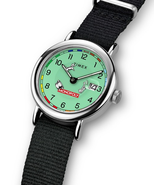TIMEX（タイメックス）の「TIMEX/タイメックス Timex X Monopoly - Weekender 腕時計 TX-TW2Y47000 メンズ（アナログ腕時計・メンズ・グリーン・FREE）」の2枚目の写真