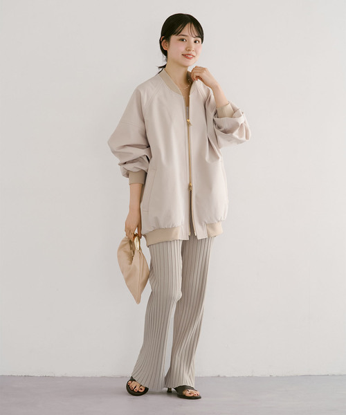 Noble(ノーブル)の「《セットアップ対応》RY/PL ワイドリブ パンツ(その他パンツ・レディース・ベージュ/カーキ・FREE)」の6枚目の写真