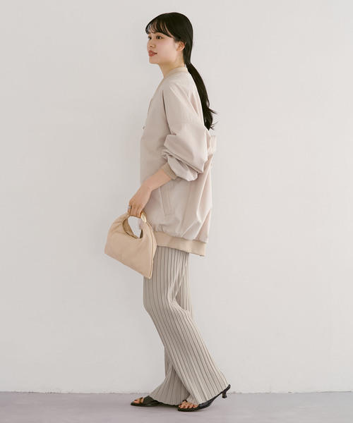 Noble(ノーブル)の「《セットアップ対応》RY/PL ワイドリブ パンツ(その他パンツ・レディース・ベージュ/カーキ・FREE)」の12枚目の写真