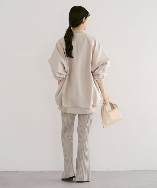 Noble(ノーブル)の「《セットアップ対応》RY/PL ワイドリブ パンツ(その他パンツ・レディース・ベージュ/カーキ・FREE)」の13枚目の写真