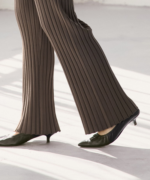 Noble(ノーブル)の「《セットアップ対応》RY/PL ワイドリブ パンツ(その他パンツ・レディース・ベージュ/カーキ・FREE)」の15枚目の写真