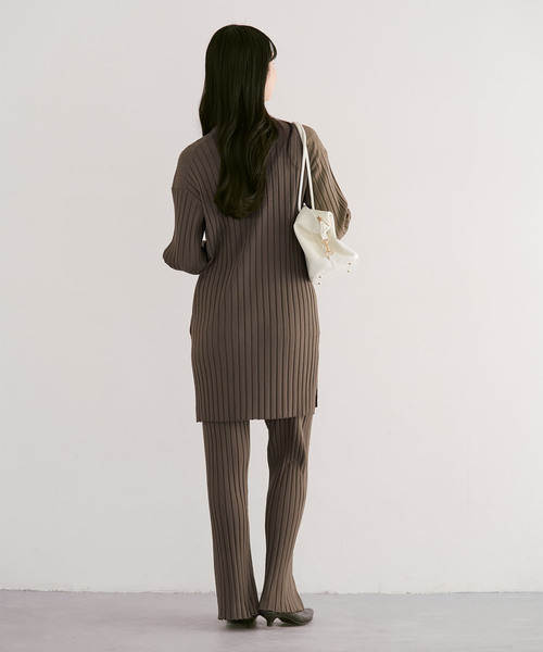 Noble(ノーブル)の「《セットアップ対応》RY/PL ワイドリブ パンツ(その他パンツ・レディース・ベージュ/カーキ・FREE)」の18枚目の写真